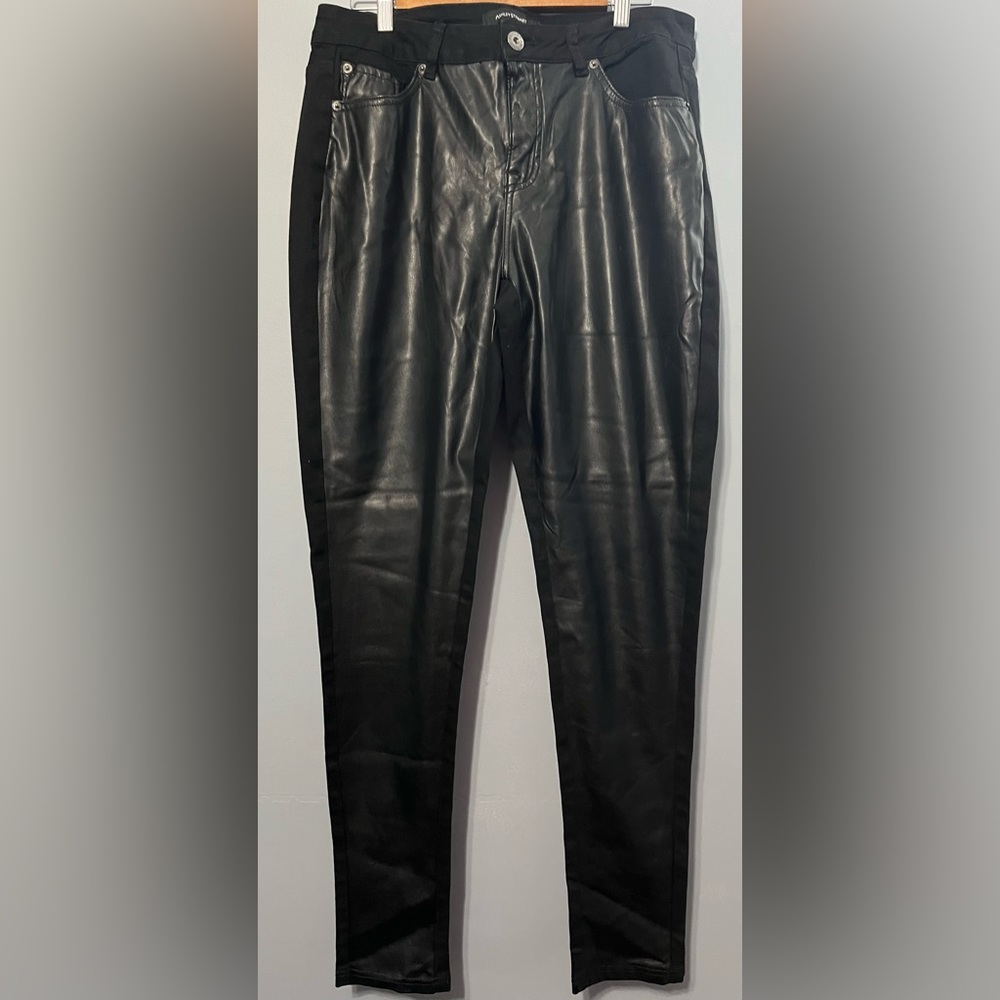 Ashley Stewart Faux Leather Pant/Jeans